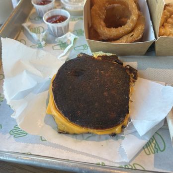 Shake Shack - Burnt and cold grilled cheese cheese sandwhich - Burgers Near Me - Oxnard, California Shake Shack - Burnt and cold grilled cheese cheese sandwhich - Burgers Near Me - Oxnard, California