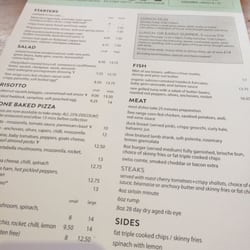 Branca Restaurant - Menu (2016)