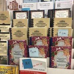 Gift shop has cookbooks!