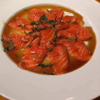 Keiichi - Tasmanian sea trout with ginger and Japanese mint; appetizer - Japanese Near Me - Denton, Texas Keiichi - Tasmanian sea trout with ginger and Japanese mint; appetizer - Japanese Near Me - Denton, Texas