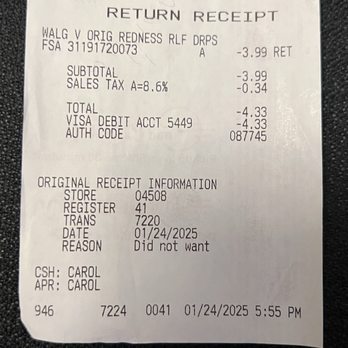 Walgreens - Return receipt - Drugstores Near Me - Phoenix, Arizona Walgreens - Return receipt - Drugstores Near Me - Phoenix, Arizona