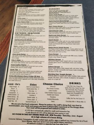 Menu photo 1 The Hungry Bear Pub & Grill Bradford, VT