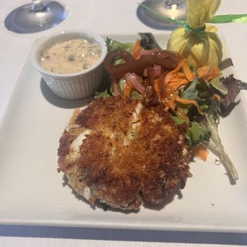 Frederick's Bistro - Crab cake like butter... absolutely decadent! - French Near Me - San Antonio, Texas