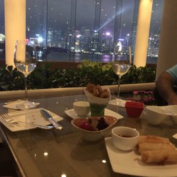Awesome happy hour with a great view! So many items for 68 HK dollars.
