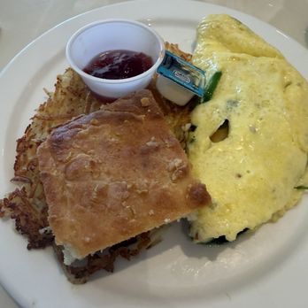 Orange Blossoms - Jax - Gardner omelette minus onion with biscuit and hash browns - New American Near Me - Jacksonville, Florida Orange Blossoms - Jax - Gardner omelette minus onion with biscuit and hash browns - New American Near Me - Jacksonville, Florida