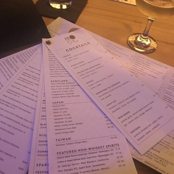 O-Ku - Cocktail menu - Sushi Bars Near Me - Washington, DC, District of Columbia