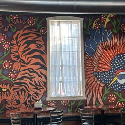 Paloma Park - Cool wall art - very comfy place to chill w/great food.