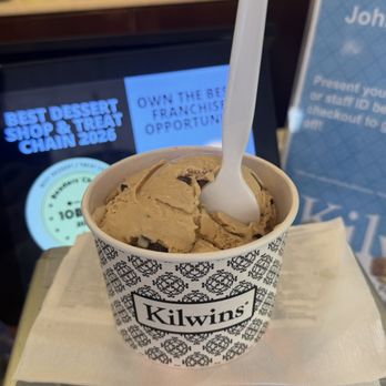 Kilwins Ice Cream - Chocolate - Fudge - Coffee chocolate chip and Butter Pecan Ice Cream (Item #63225) - Desserts Near Me - Baltimore, Maryland