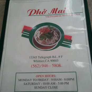Pho Mai - Vietnamese Near Me - Whittier, California Pho Mai - Vietnamese Near Me - Whittier, California