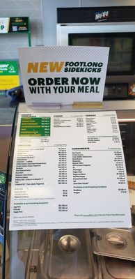 Menu photo 2 Subway Upland, CA Menu photo 2 Subway Upland, CA