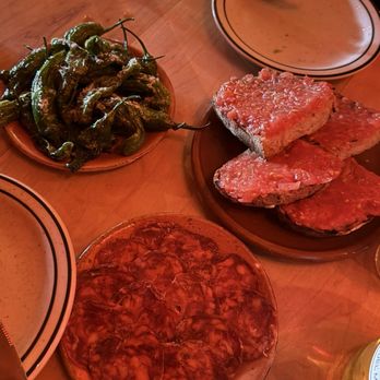 Bar Isabel - Shishito peppers, chorizo, and pan con tomate - Spanish Near Me - Toronto, Ontario