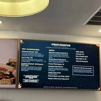 Uptown Provisions - Half of the menu. - Sandwiches Near Me - Whittier, California Uptown Provisions - Half of the menu. - Sandwiches Near Me - Whittier, California