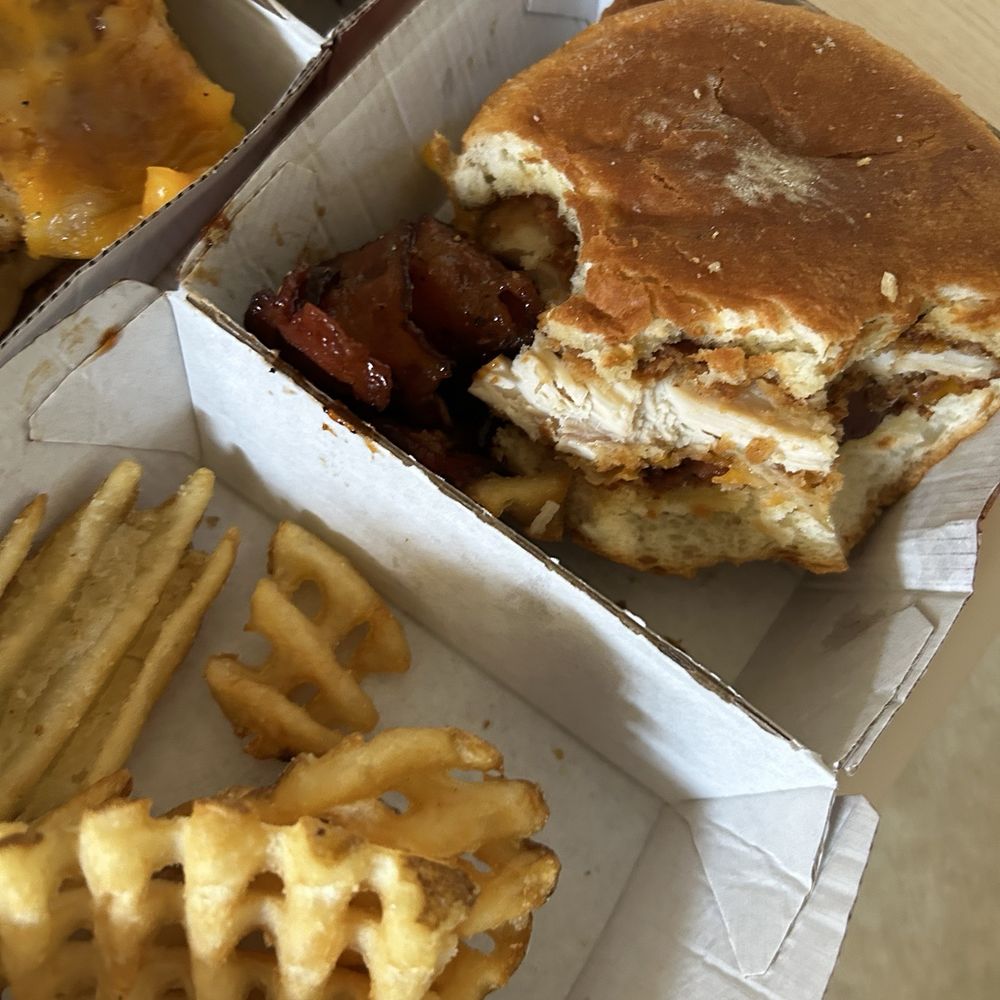 Chick-fil-A - I had to pull the bacon off, it had a horrible odor. Then decided to return the meal. - Fast Food Near Me - Irvine, California Chick-fil-A - I had to pull the bacon off, it had a horrible odor. Then decided to return the meal. - Fast Food Near Me - Irvine, California