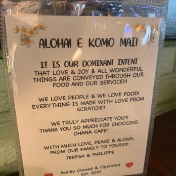 Ohana Cafe - Spread the Aloha - Vegetarian Near Me - Palm Harbor , Florida Ohana Cafe - Spread the Aloha - Vegetarian Near Me - Palm Harbor , Florida