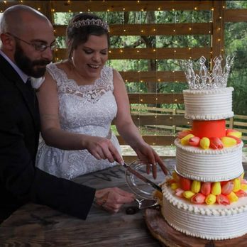D&D Cake Designs - a bride and groom cutting their wedding cake - Desserts Near Me - Jacksonville, Florida