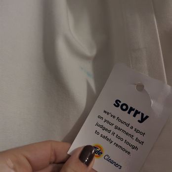 Tide Cleaners - Found this note on a hanger after taking our curtains in to be cleaned. - Dry Cleaning Near Me - Omaha, Nebraska Tide Cleaners - Found this note on a hanger after taking our curtains in to be cleaned. - Dry Cleaning Near Me - Omaha, Nebraska