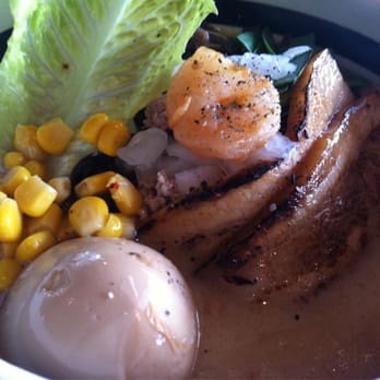 Ramen Parlor - Pork w lobster oil broth + egg - Ramen Near Me - San Mateo, California Ramen Parlor - Pork w lobster oil broth + egg - Ramen Near Me - San Mateo, California