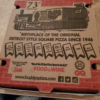 Buddy's Pizza - Box for Take home pieces - Pizza Near Me - Detroit, Michigan Buddy's Pizza - Box for Take home pieces - Pizza Near Me - Detroit, Michigan