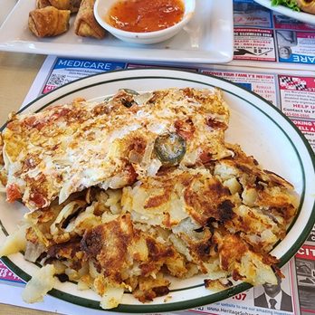 Double T Diner - Egg white Mexican omelet with philly cheese rolls - Diners Near Me - Laurel, Maryland