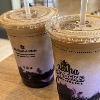 Aloha Stacks - Iced Ube Lattes - Breakfast & Brunch Near Me - Whittier, California