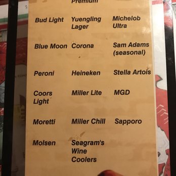 Original Italian Pizza - Beer menu - Italian Near Me - Shamokin, Pennsylvania Original Italian Pizza - Beer menu - Italian Near Me - Shamokin, Pennsylvania