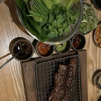 San Ho Won - Beef neck + sides and sauces - Korean Near Me - San Francisco, California San Ho Won - Beef neck + sides and sauces - Korean Near Me - San Francisco, California