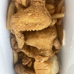 Blue Store Chicken 3 - 6 piece chicken with fries . Fresh and seasoned perfectly.