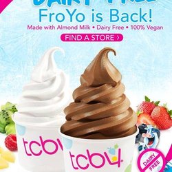 TCBY - Dairy-Free Almond Milk Yogurt! Vegan and Gluten Free!