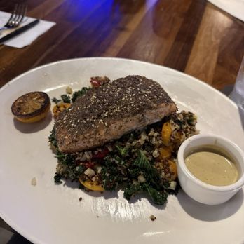 Yard House - Mediterranean Salmon - Bars Near Me - East Rutherford, New Jersey Yard House - Mediterranean Salmon - Bars Near Me - East Rutherford, New Jersey