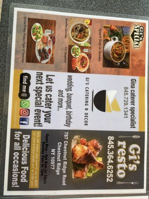 Menu photo 2 Gi’s Resto Chestnut Ridge, NY