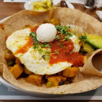 Turning Point - Their version of huevos rancheros... would be better if the tortilla was grilled - Breakfast & Brunch Near Me - Media, Pennsylvania Turning Point - Their version of huevos rancheros... would be better if the tortilla was grilled - Breakfast & Brunch Near Me - Media, Pennsylvania