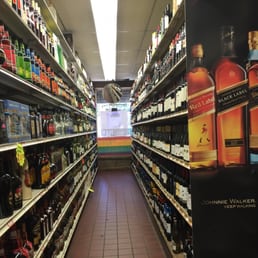 a liquor aisle