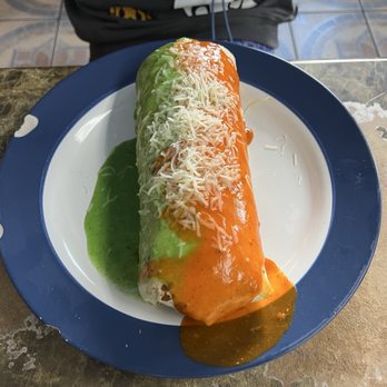 Las Marias - Combo burrito. It's giant. - Mexican Near Me - Monrovia, California