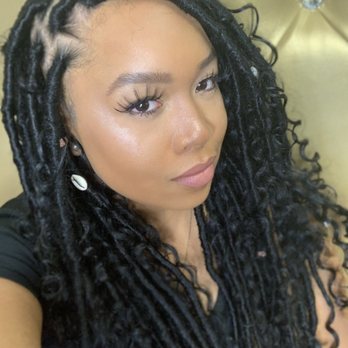 Expressions Hair Lounge - Messy boho locs by tee - Hair Salons Near Me - Long Beach, California