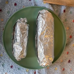 TINY shrimp burrito vs ground beef burrito TINY shrimp burrito vs ground beef burrito