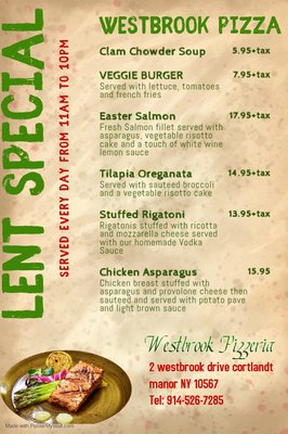 Menu photo 5 Westbrook Pizzeria Cortlandt Manor, NY