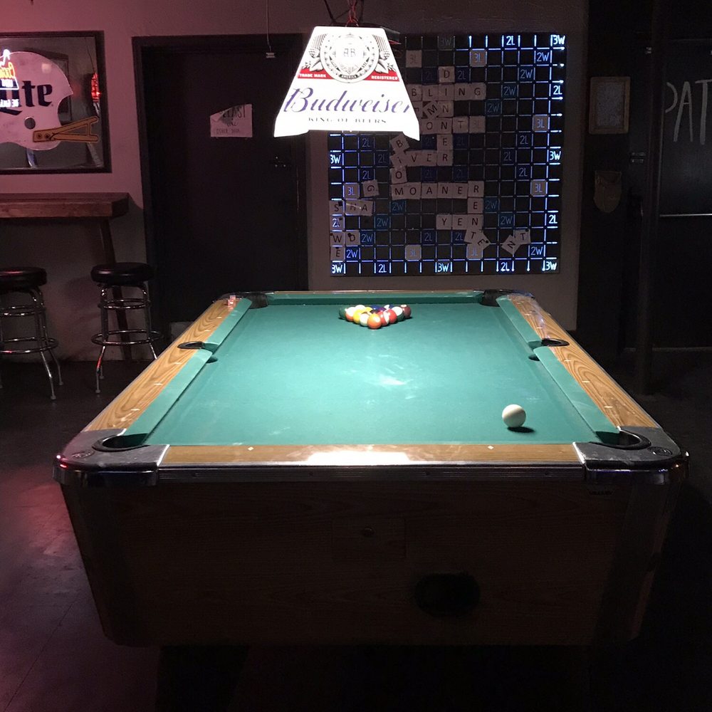 Great White Buffalo Tavern - a pool table - Bars Near Me - Stillwater, Oklahoma Great White Buffalo Tavern - a pool table - Bars Near Me - Stillwater, Oklahoma