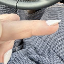 Linda's Nails - Look how it's cut into my nail bed and the nail tip and my nail don't match