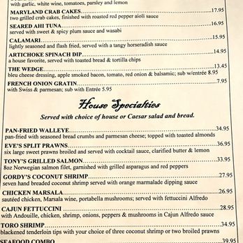 Gordy's Steakhouse - Menu: Food - Steakhouses Near Me - Willernie, Minnesota Gordy's Steakhouse - Menu: Food - Steakhouses Near Me - Willernie, Minnesota