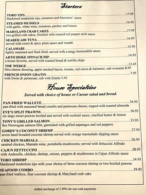Menu photo 2 Gordy's Steakhouse Willernie, MN Menu photo 2 Gordy's Steakhouse Willernie, MN