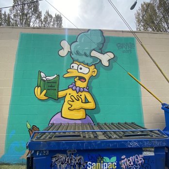 The Simpsons Mural - Public Art Near Me - Springfield, Oregon
