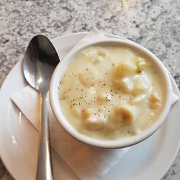 Their 'famous' clam chowder.