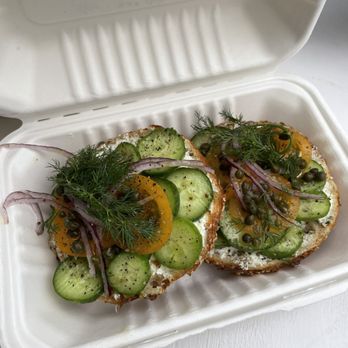 Courage Bagels - Run it through the garden - Bagels Near Me - Los Angeles, California