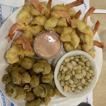 O'Steen's Restaurant - Fried shrimp, fried okra and butter peas. - Seafood Near Me - Saint Augustine, Florida O'Steen's Restaurant - Fried shrimp, fried okra and butter peas. - Seafood Near Me - Saint Augustine, Florida