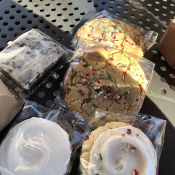 The Boyer Bakery - Cookies and cream brownie, cherry chip and Christmas vanilla sugar cookie and 2 chocolate chip cookies - Bakeries Near Me - Surprise, Arizona