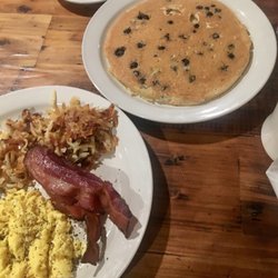 Lone Oak Cafe - The good stuff with blueberry pancakes Yum!