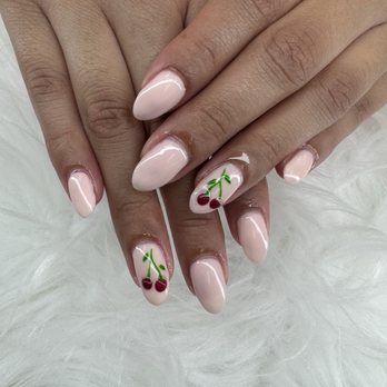 T & T Nail and Spa - nails with cherries - Nail Salons Near Me - Camarillo, California T & T Nail and Spa - nails with cherries - Nail Salons Near Me - Camarillo, California