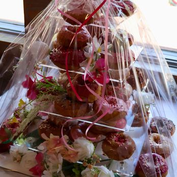 Beignets - Donut tower for my daughter's bridal shower. - Donuts Near Me - Denville, New Jersey Beignets - Donut tower for my daughter's bridal shower. - Donuts Near Me - Denville, New Jersey