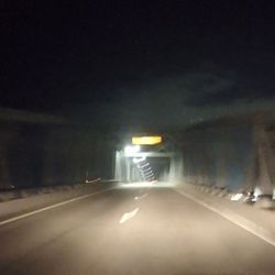 Rainbow Bridge - Kinda squiggy at the top in the wind in the fog in the dark (this is actually the best picture I got LOL)