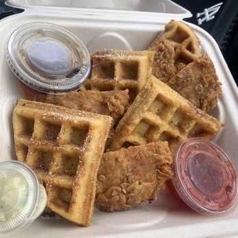 The Wild Chive - Chicken and waffles - Vegan Near Me - Long Beach, California